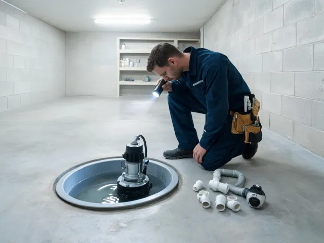 Residential sump pump maintenance
